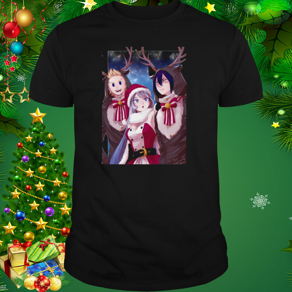 The Big Three Boku No Hero Academia In Christmas shirt 1 Unisex tshirt