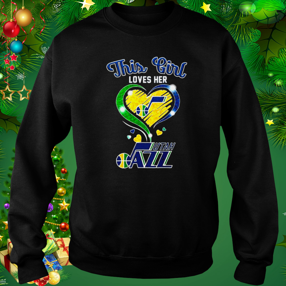 This Girl Loves Her Utah Jazz Basketball Shirt 4 Sweat tshirt