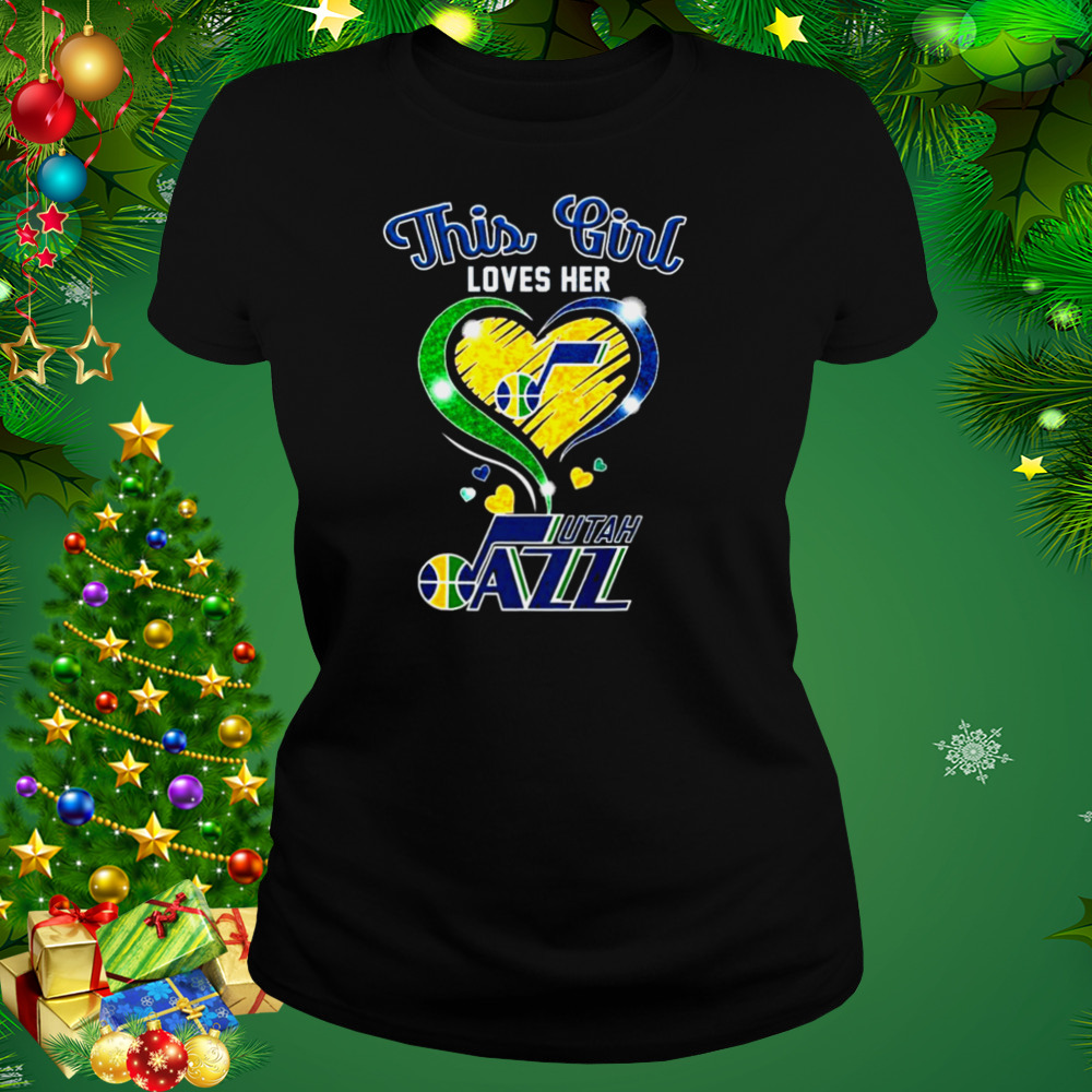 This Girl Loves Her Utah Jazz Basketball Shirt 2 Women's tshirt