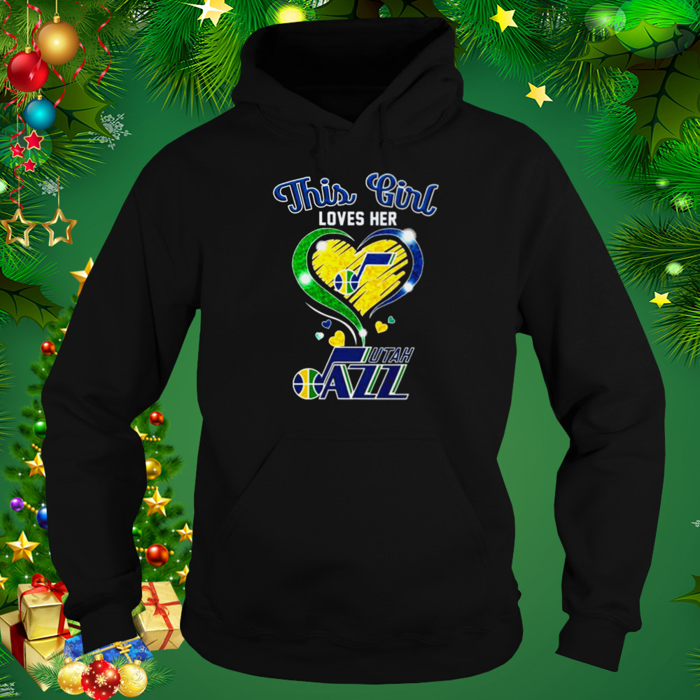 This Girl Loves Her Utah Jazz Basketball Shirt 5 Hoodie tshirt