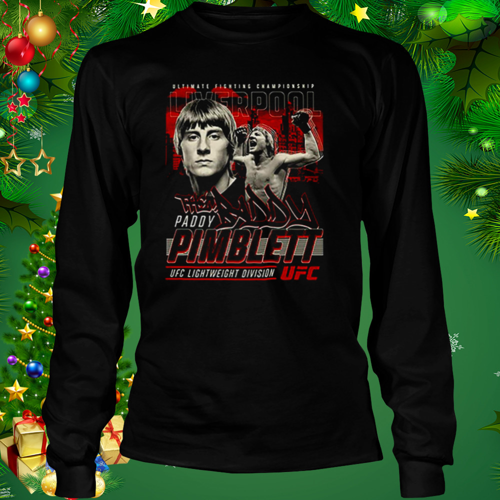 Ufc Paddy The Baddy Pimblett Vintage Liverpool shirt 3 Longsleeve tshirt