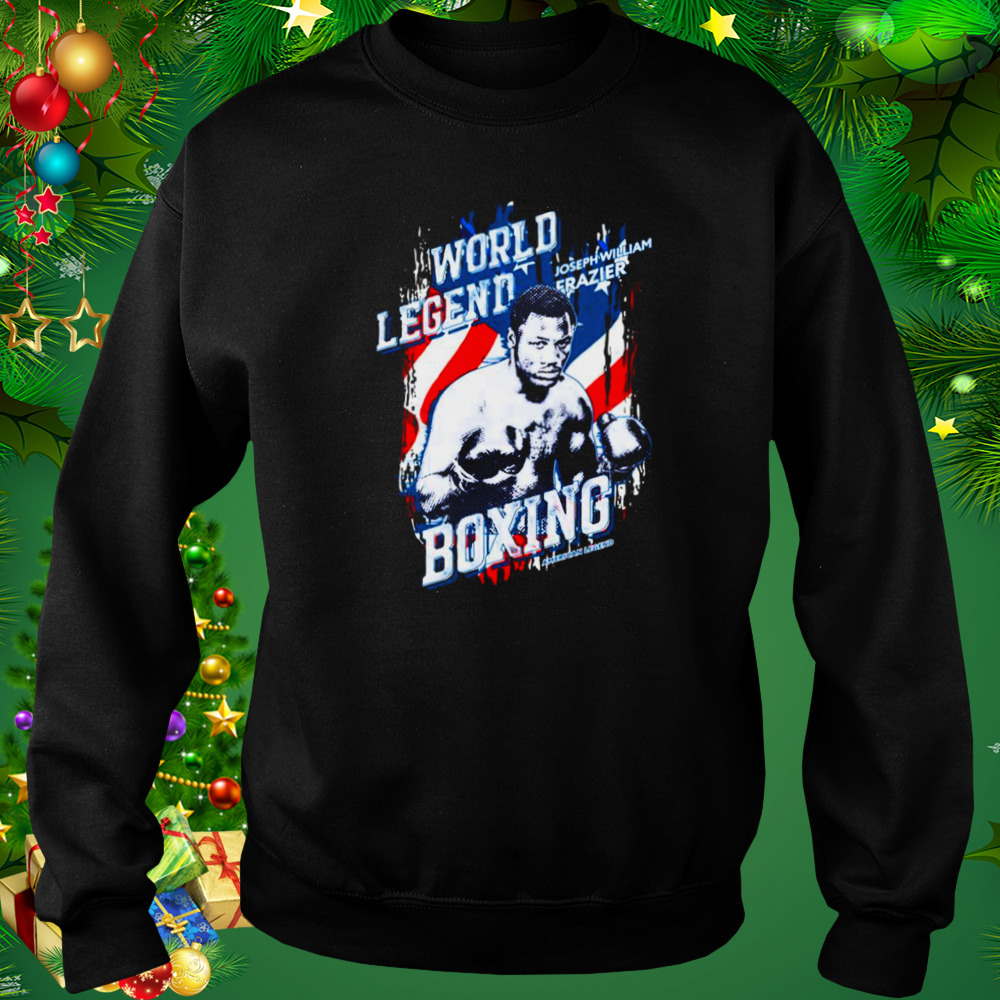 Uk Flag Design Joe Frazier World Legend Boxing shirt 4 Sweat tshirt