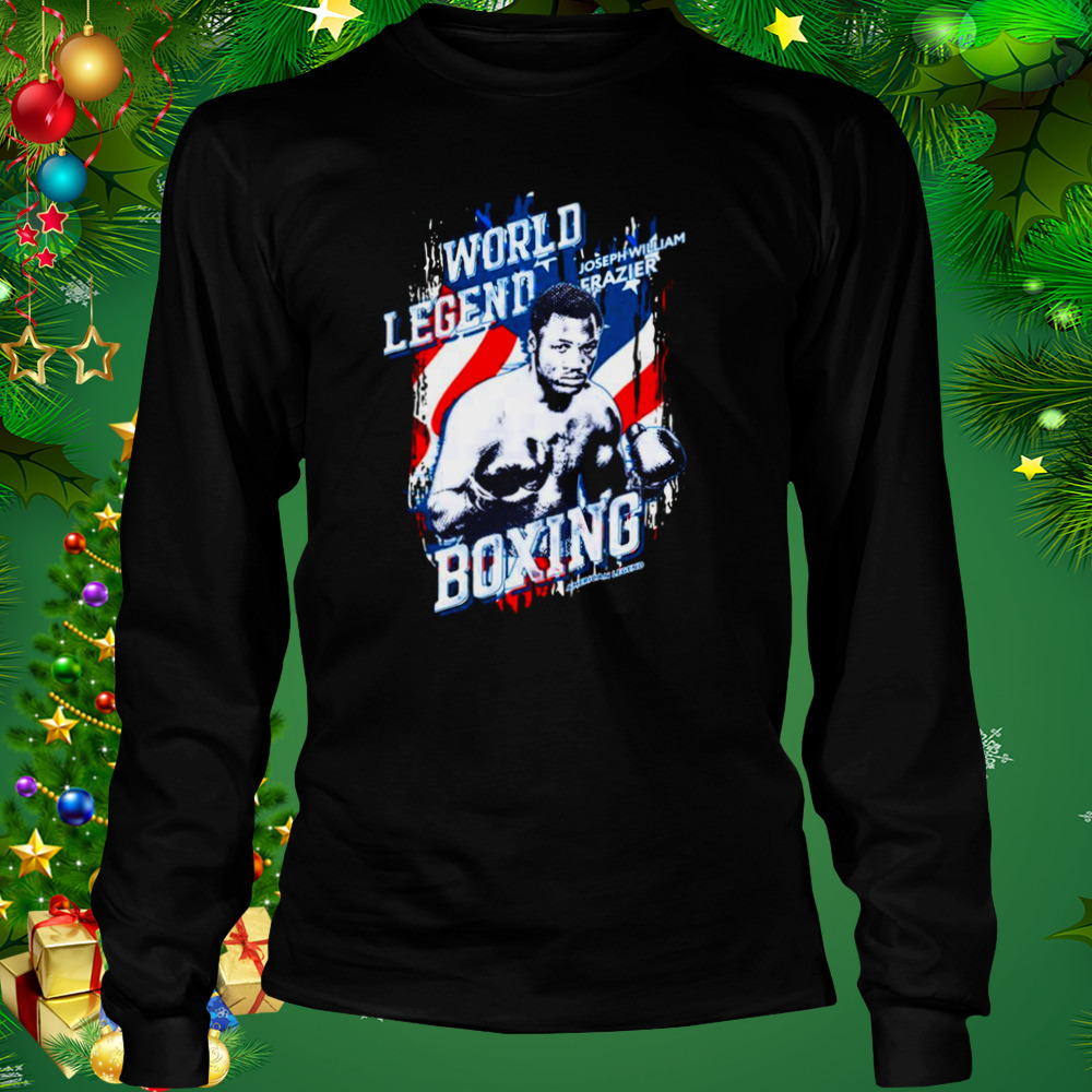 Uk Flag Design Joe Frazier World Legend Boxing shirt 3 Longsleeve tshirt