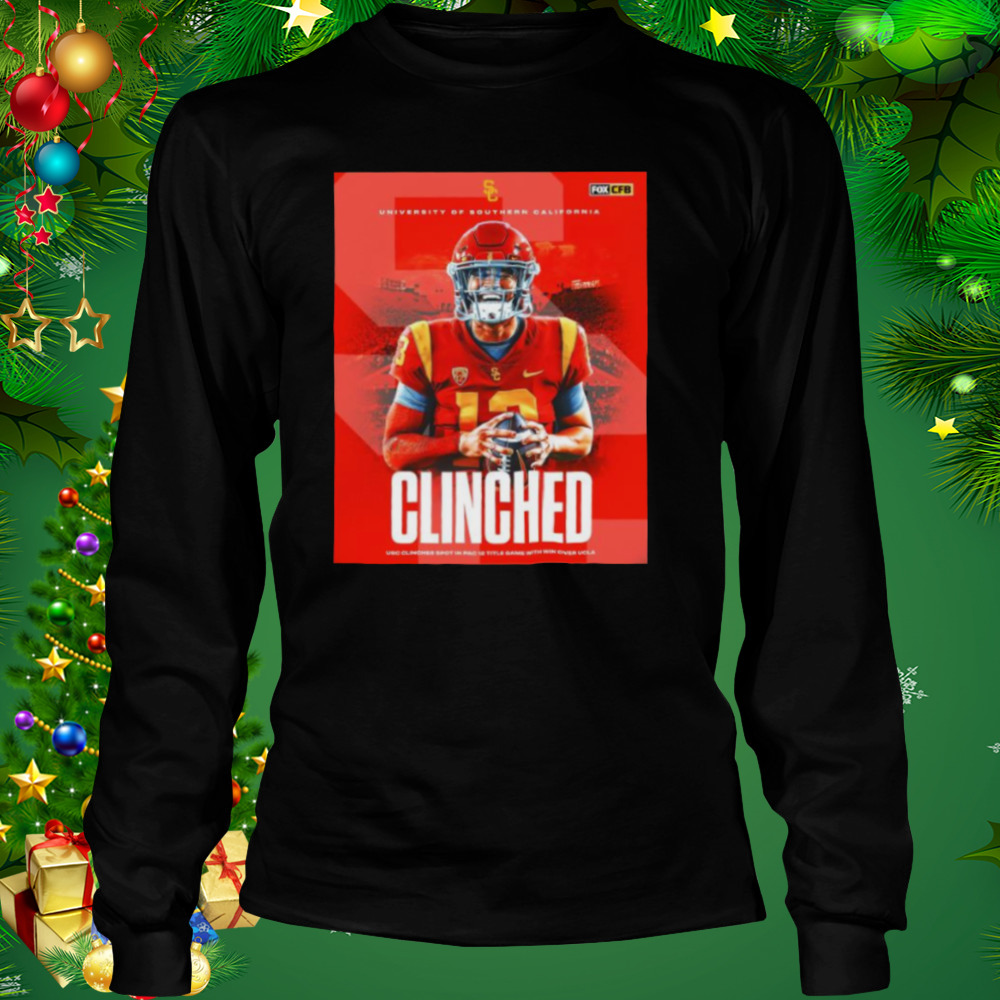 University Of Southern California Football 2022 Pac-12 Cinched Shirt 3 Longsleeve tshirt