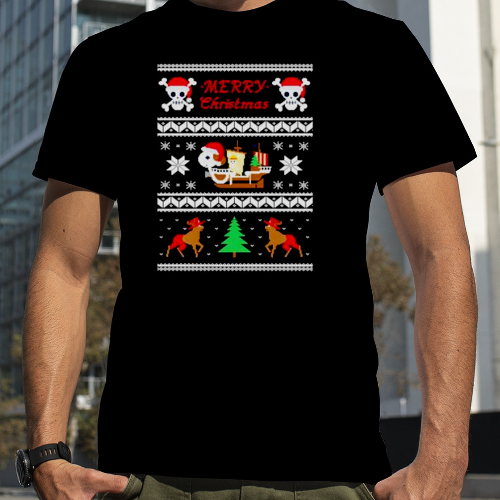 merry Christmas pirate ship shirt