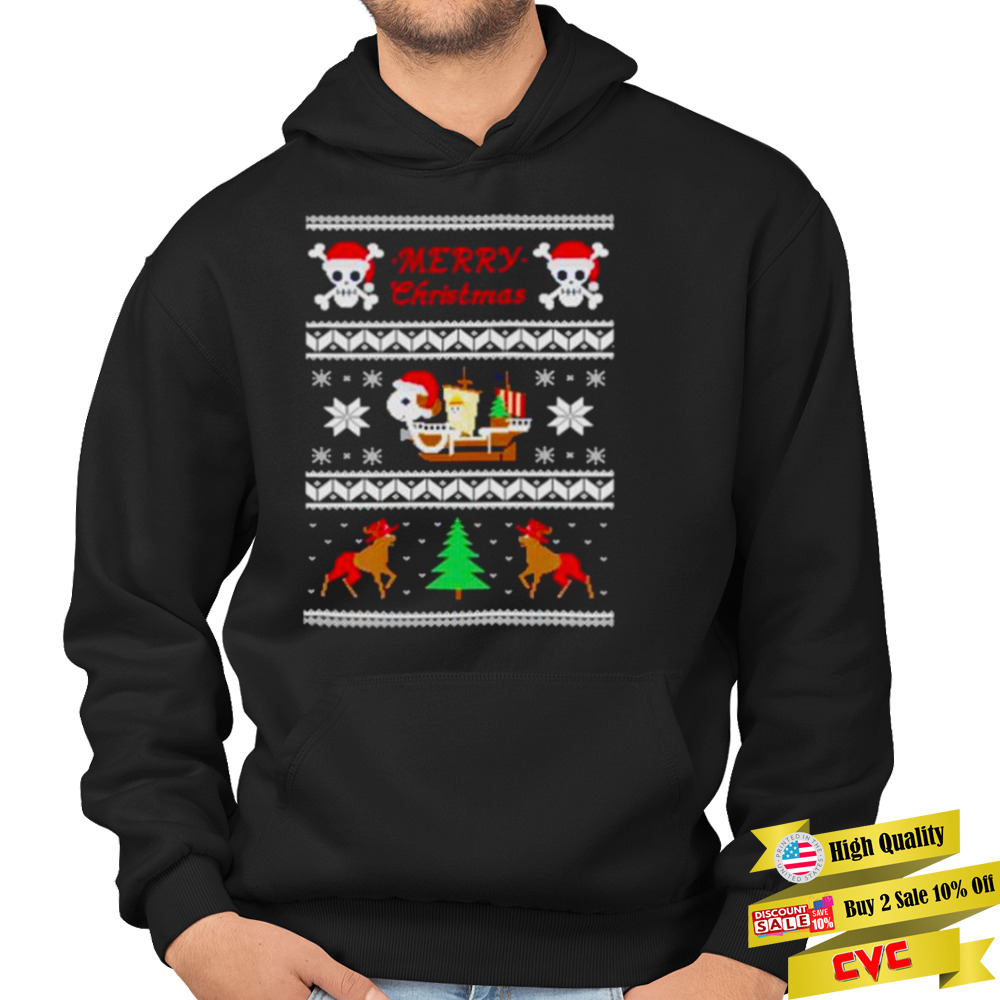merry Christmas pirate ship shirt 4 Hoodie