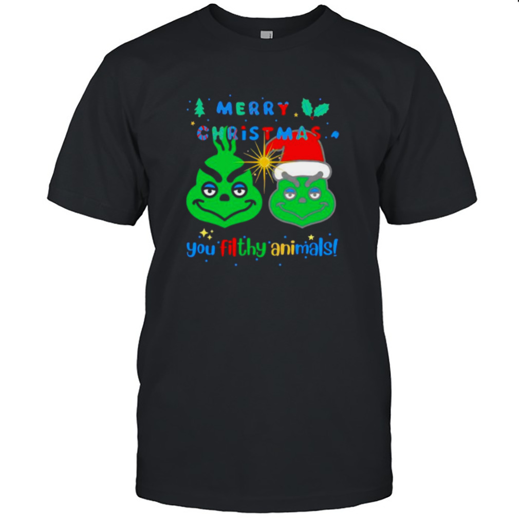 merry Christmas you filthy animal Grinch shirt