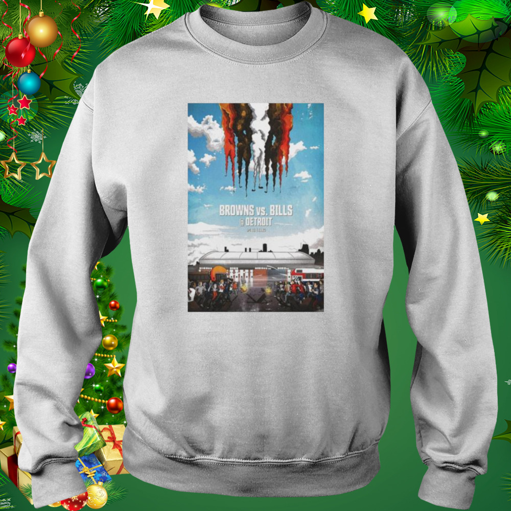 2022 Browns Vs Bills Game Day Poster shirt 4 Sweat shirt