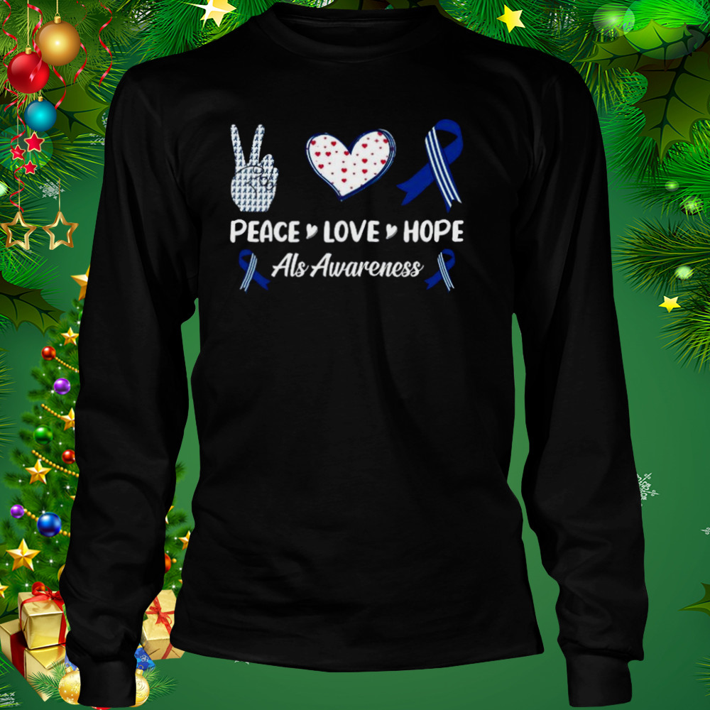 ALS Amyotrophic Lateral Sclerosis Awareness Shirt 3 Longsleeve tshirt