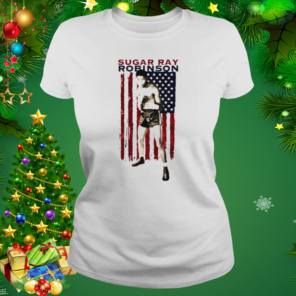 American Flag Sugar Ray Robinson shirt 2 Women's shirt