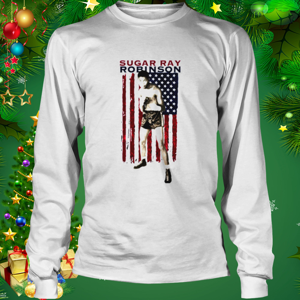 American Flag Sugar Ray Robinson shirt 3 Longsleeve shirt
