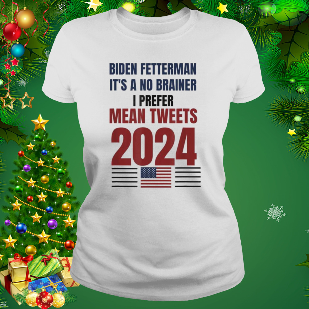 Anti Biden ,Biden Fetterman 2024 It’s A No Brainer Political Humor T-Shirt 2 Women's shirt