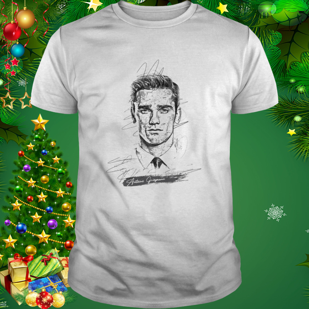 Antoine Griezmann Abstract Sketch Art Football shirt 1 Unisex shirt