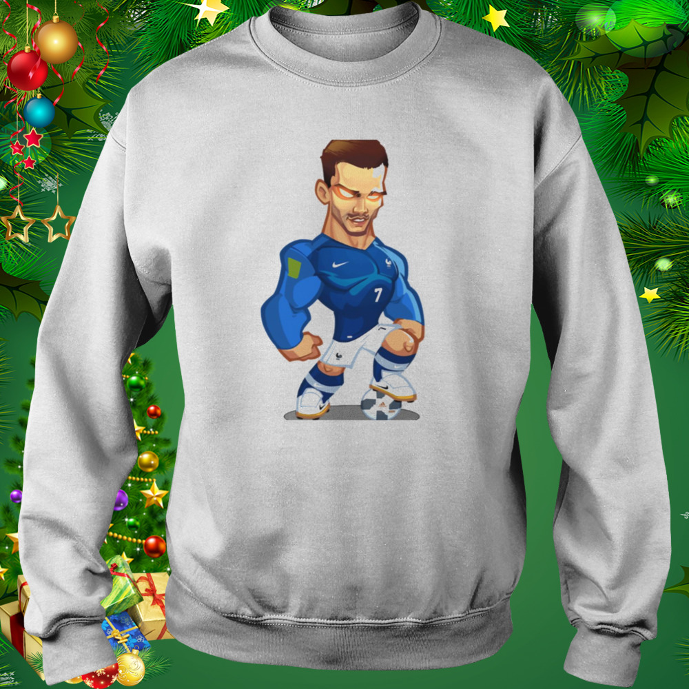 Antoine Griezmann Stepping On A Ball Chibi shirt 4 Sweat shirt