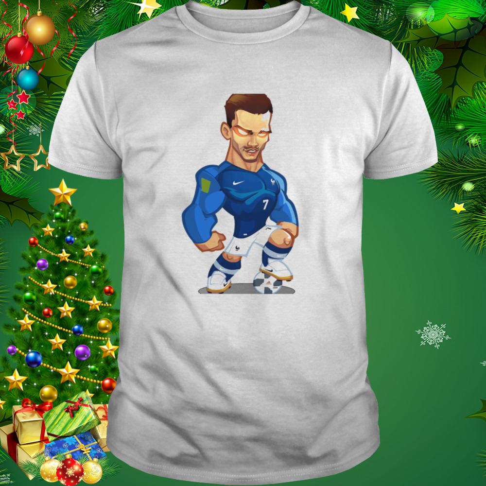 Antoine Griezmann Stepping On A Ball Chibi shirt 1 Unisex shirt