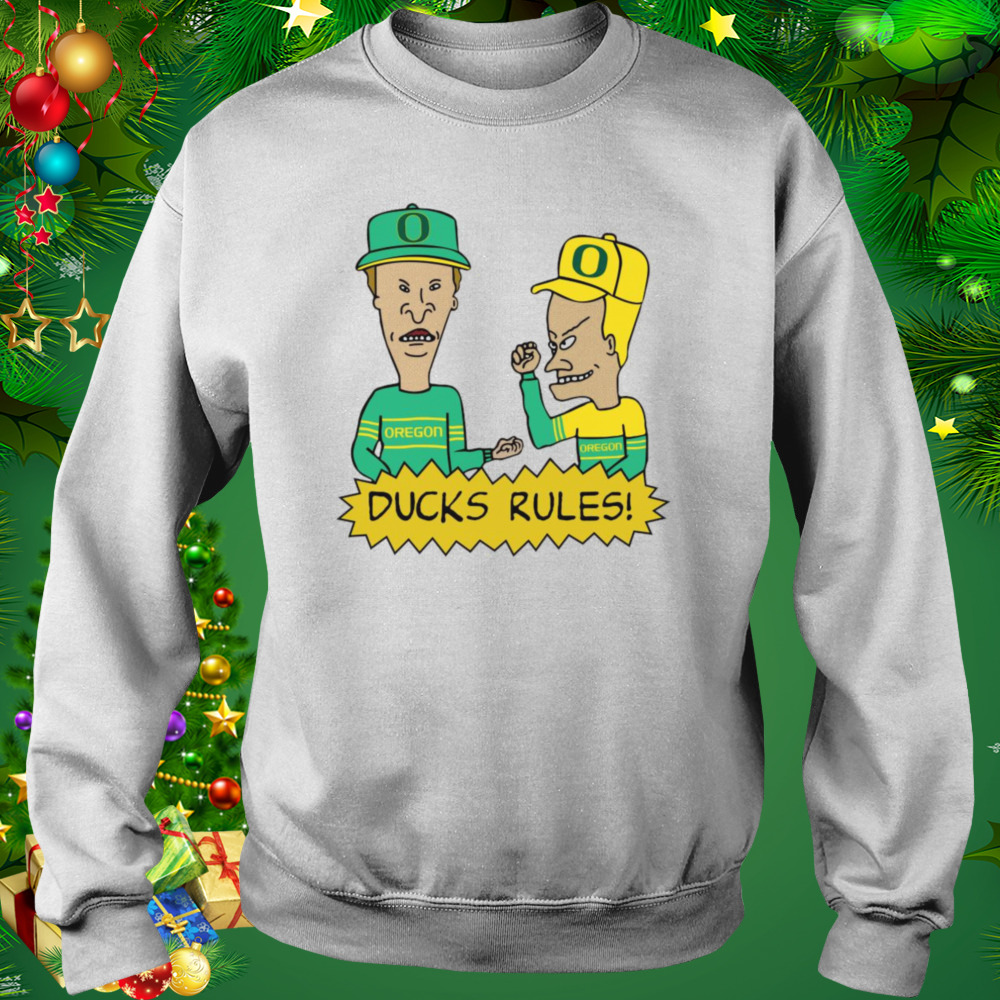 Beavis and Butt-Head Oregon Ducks Rules NCAA Shirt 4 Sweat shirt