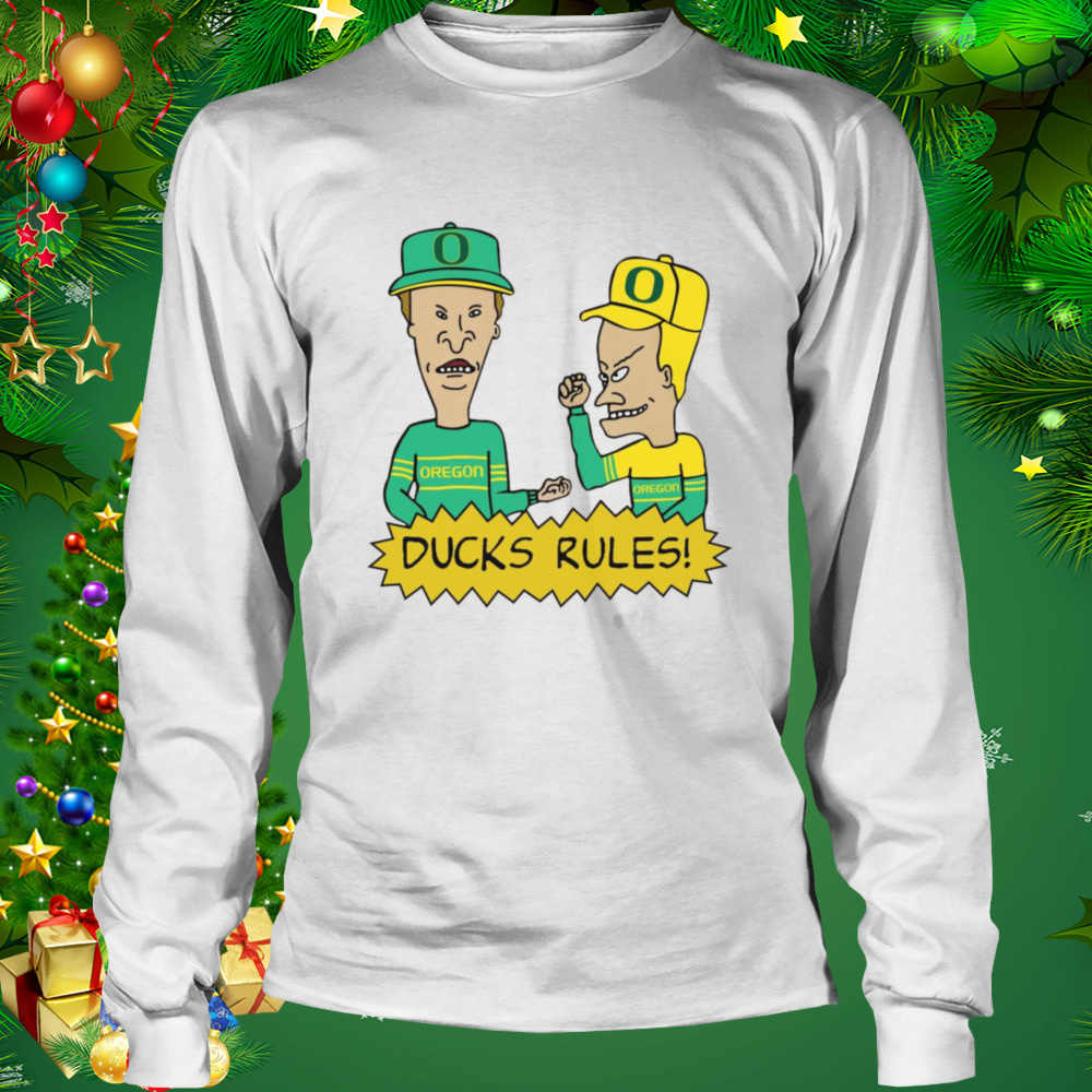 Beavis and Butt-Head Oregon Ducks Rules NCAA Shirt 3 Longsleeve shirt