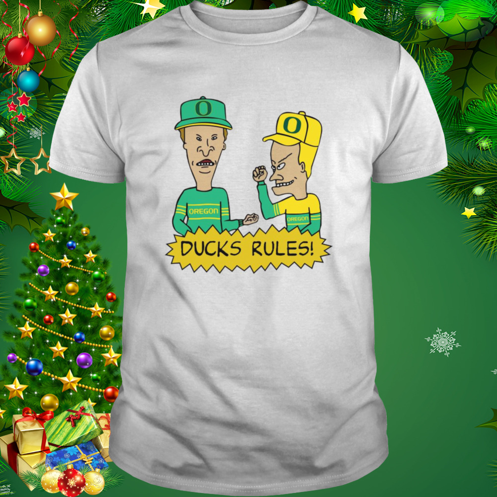 Beavis and Butt-Head Oregon Ducks Rules NCAA Shirt 1 Unisex shirt