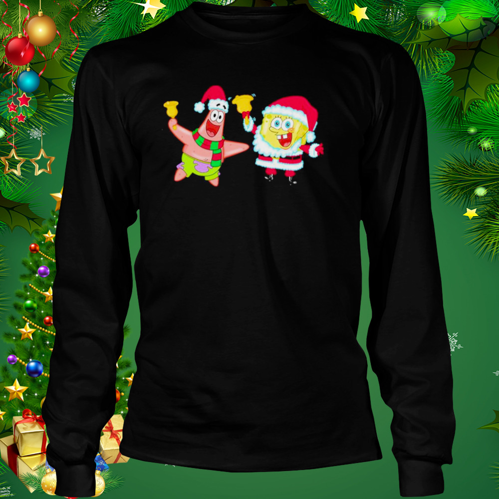 Bob and Patrick Christmas bells design t-shirt 3 Longsleeve tshirt