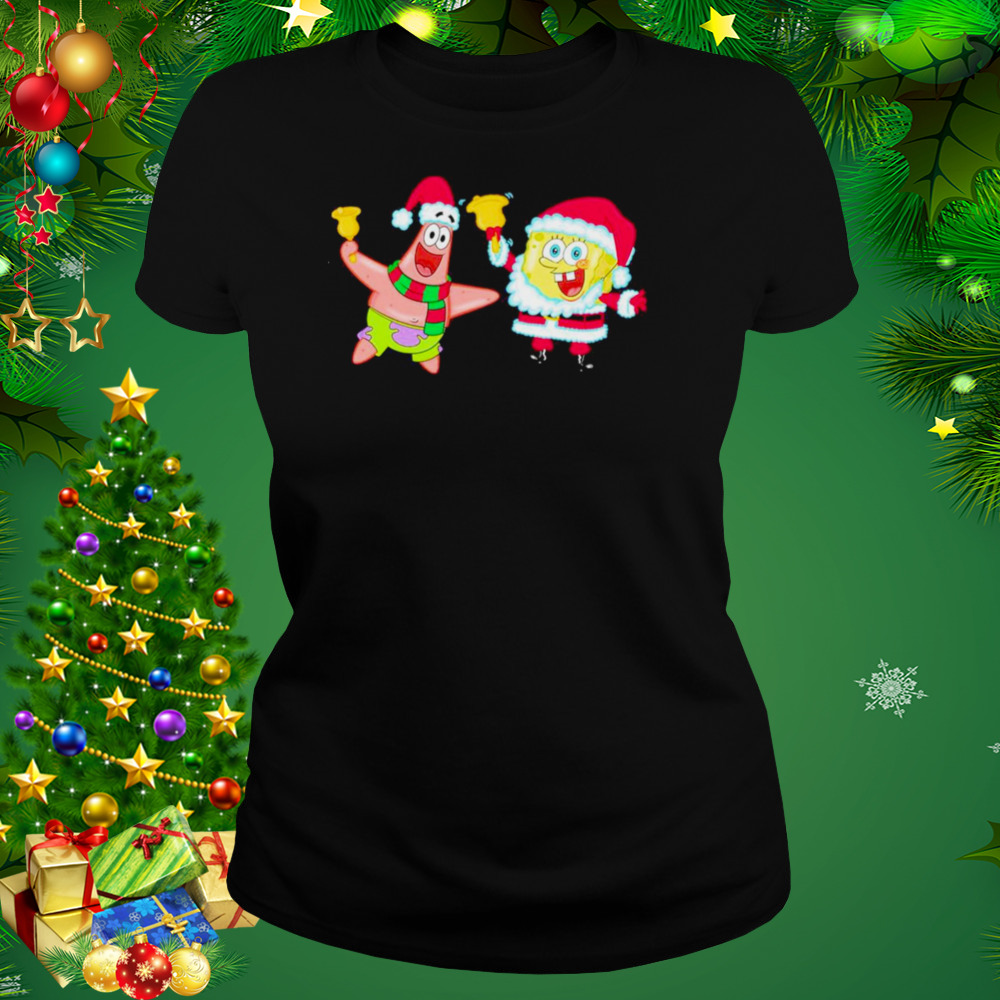Bob and Patrick Christmas bells design t-shirt 2 Women's tshirt