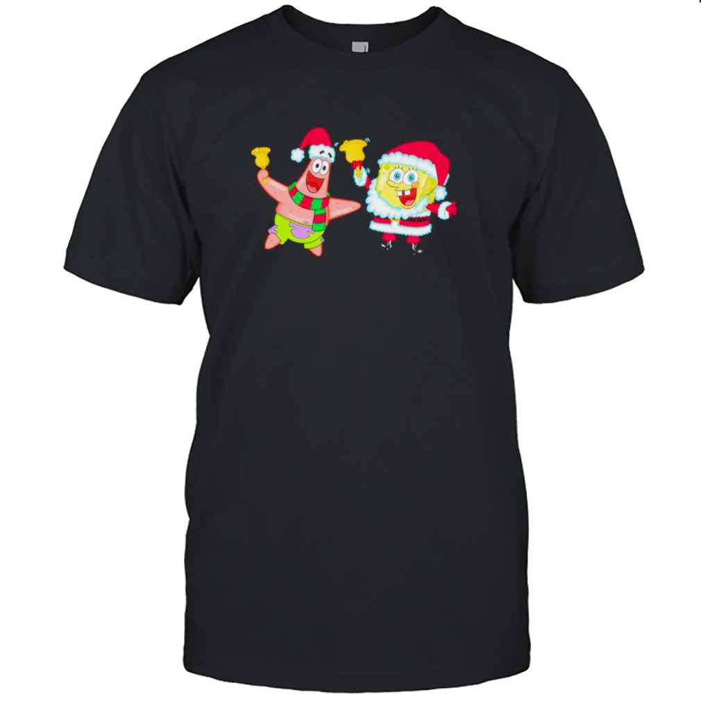 Bob and Patrick Christmas bells design t-shirt