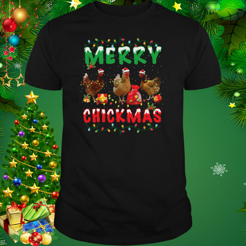 Chickens Merry Chickmas Merry Christmas Gift Light shirt 1 Unisex tshirt