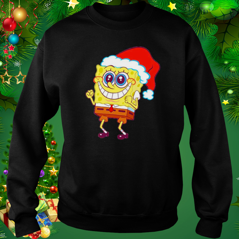 Christmas Spongebob cartoon funny holiday t-shirt 4 Sweat tshirt