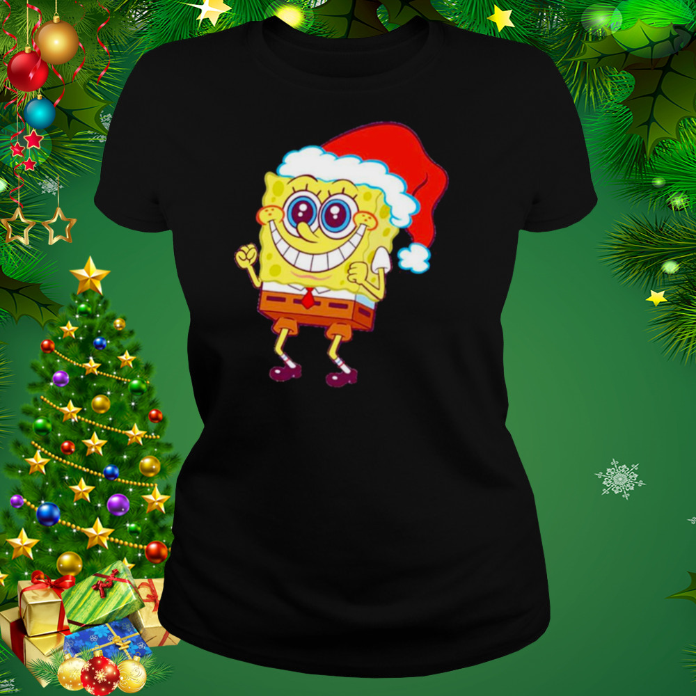Christmas Spongebob cartoon funny holiday t-shirt 2 Women's tshirt