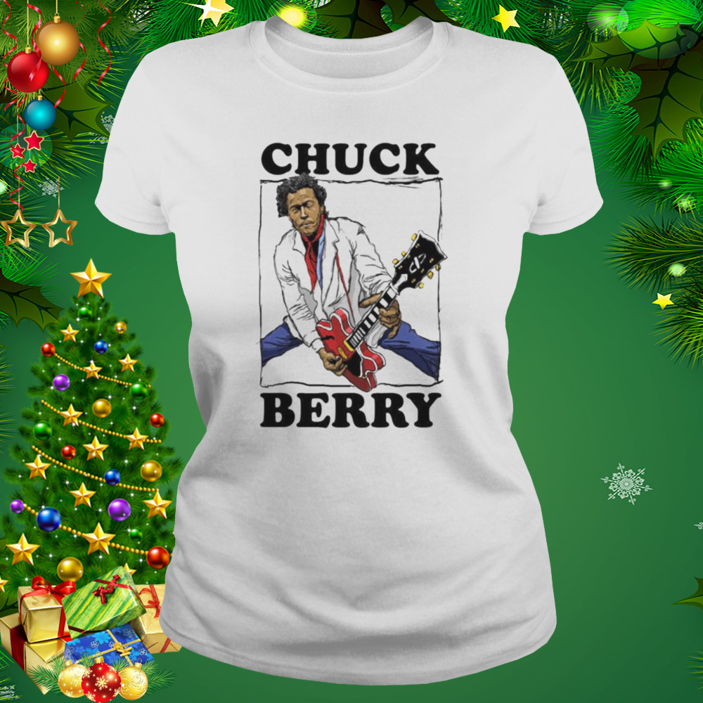 Chuck Berry jazz musician hand drawing t-shirt 2 Women's shirt