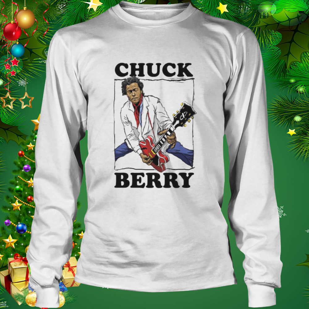 Chuck Berry jazz musician hand drawing t-shirt 3 Longsleeve shirt