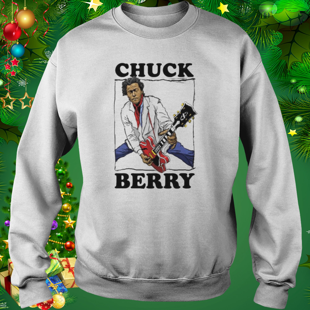Chuck Berry jazz musician hand drawing t-shirt 4 Sweat shirt