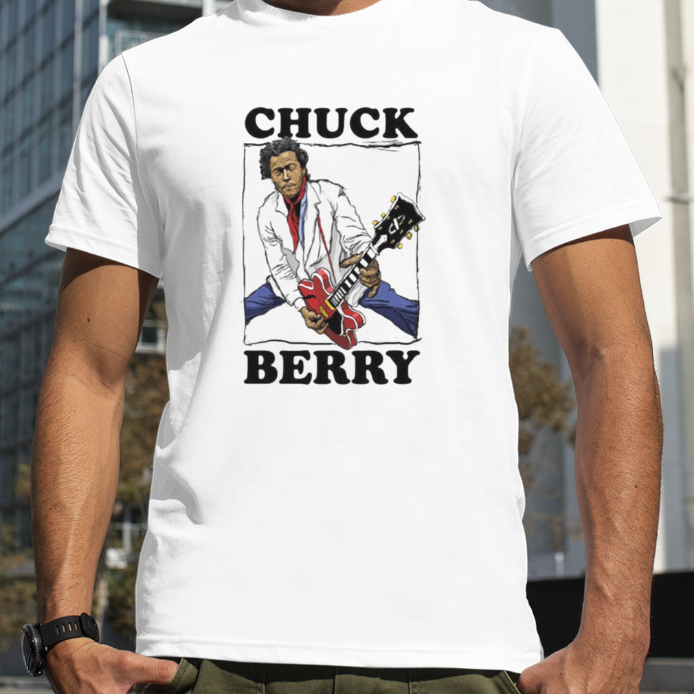 Chuck Berry jazz musician hand drawing t-shirt