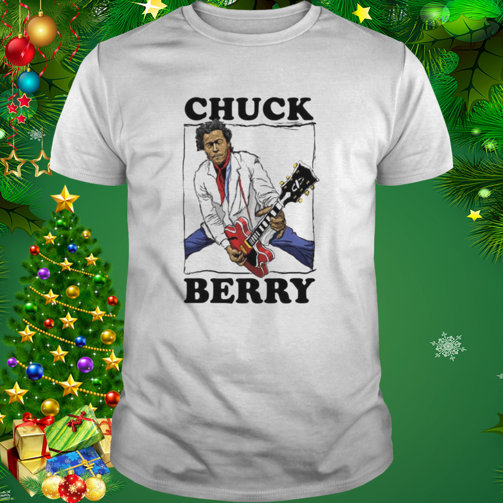 Chuck Berry jazz musician hand drawing t-shirt 1 Unisex shirt
