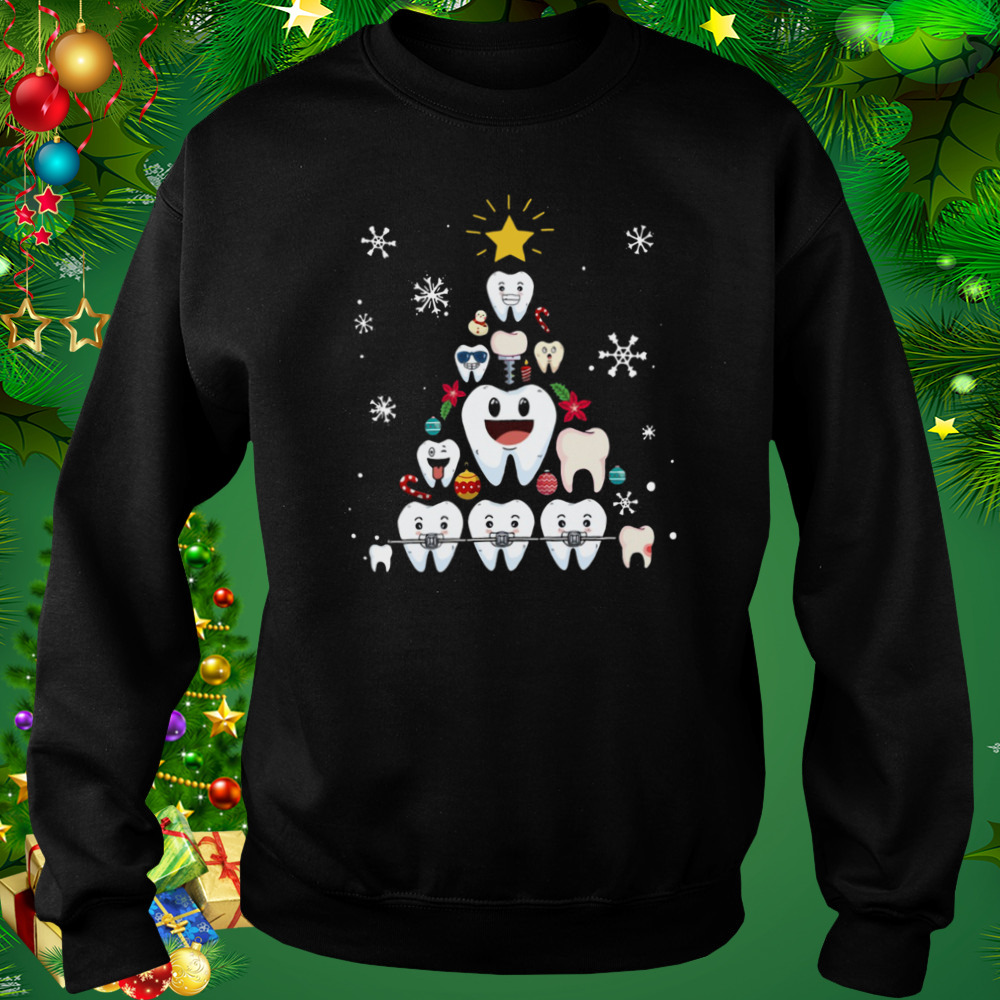 Dental Merry Christmas Tree shirt 4 Sweat tshirt