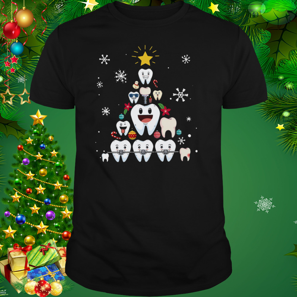 Dental Merry Christmas Tree shirt 1 Unisex tshirt