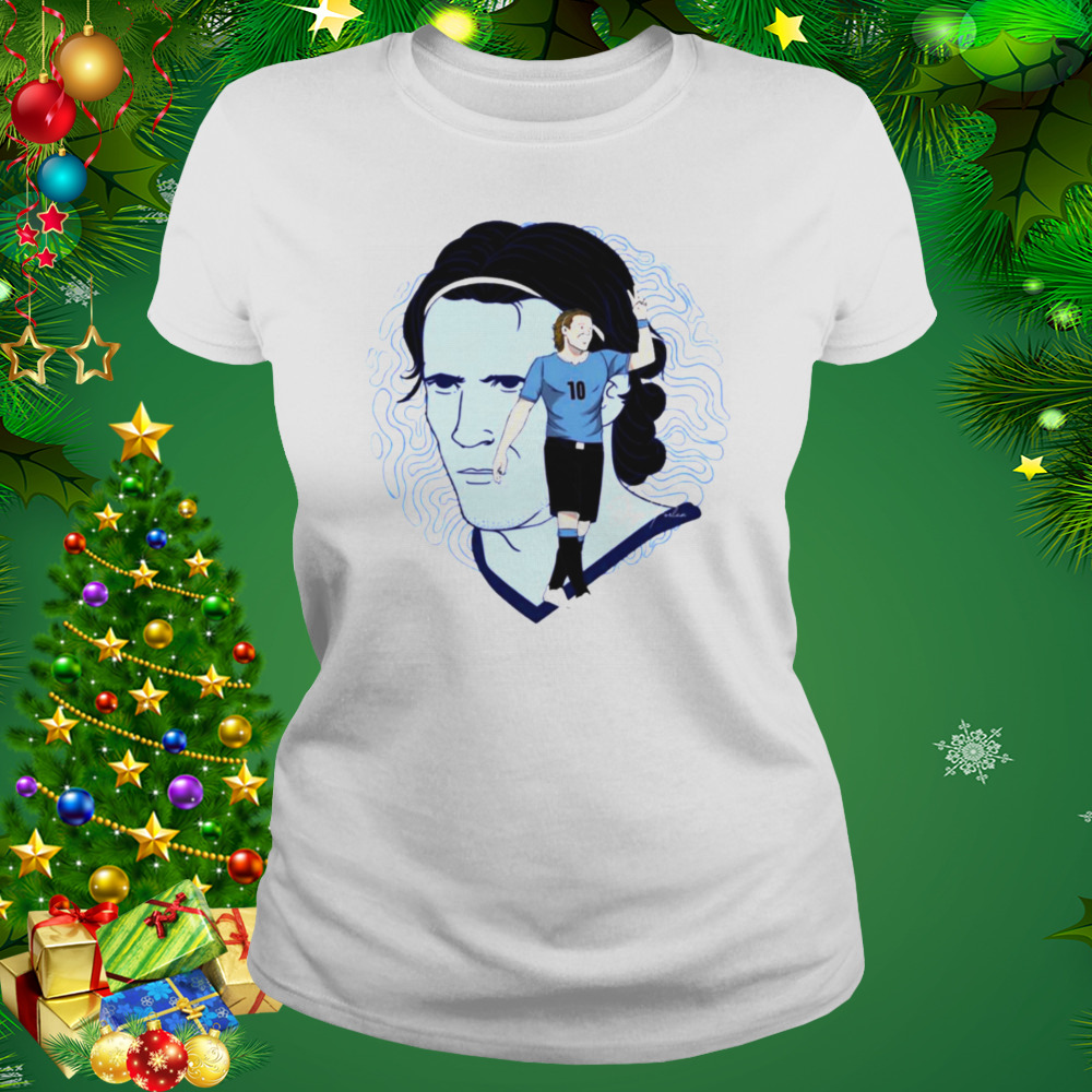 Diego Forlan aesthetic design portrait Football t-shirt 2 Women's shirt