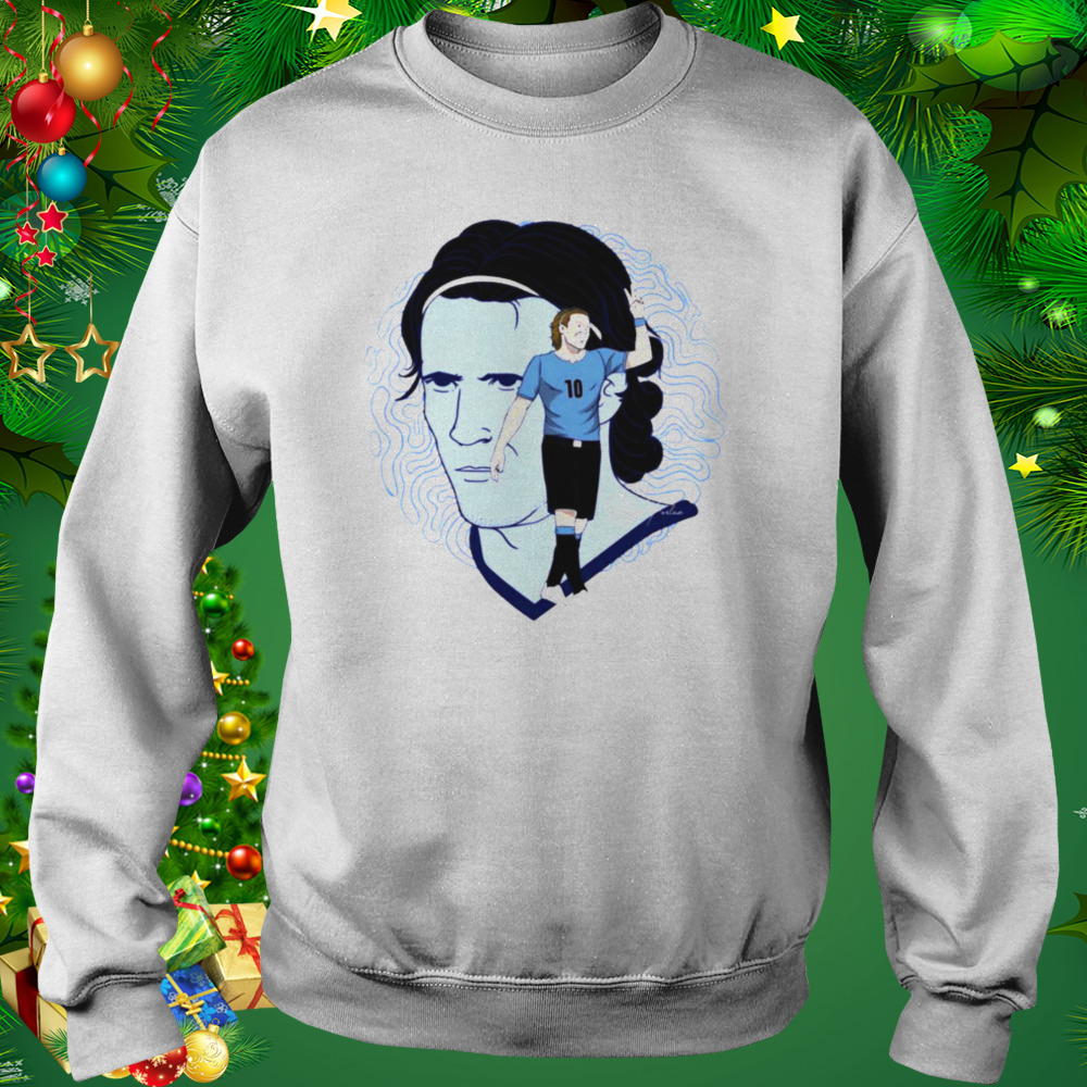 Diego Forlan aesthetic design portrait Football t-shirt 4 Sweat shirt