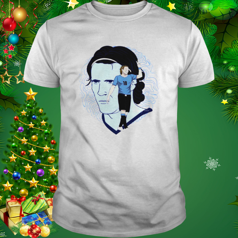 Diego Forlan aesthetic design portrait Football t-shirt 1 Unisex shirt