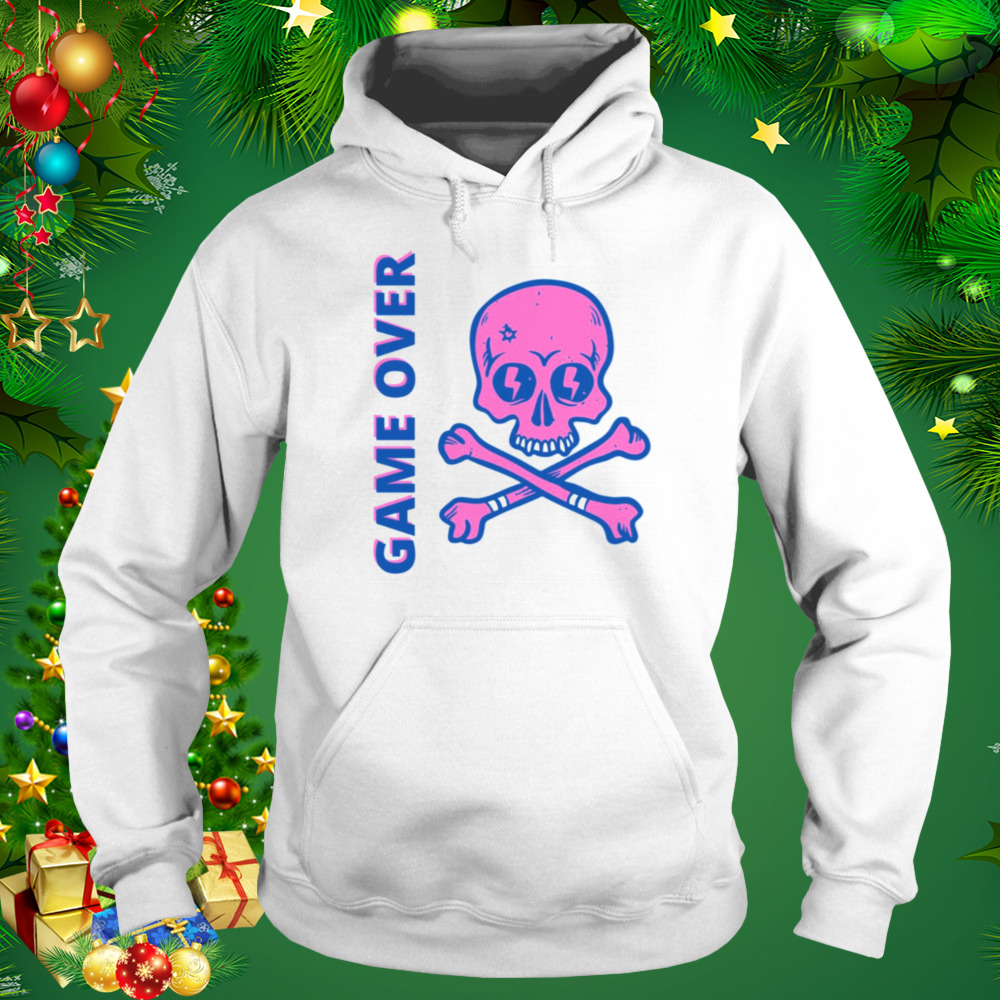Game Over Skull And Bones shirt 5 Hoodie shirt