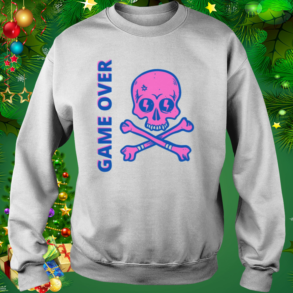 Game Over Skull And Bones shirt 4 Sweat shirt
