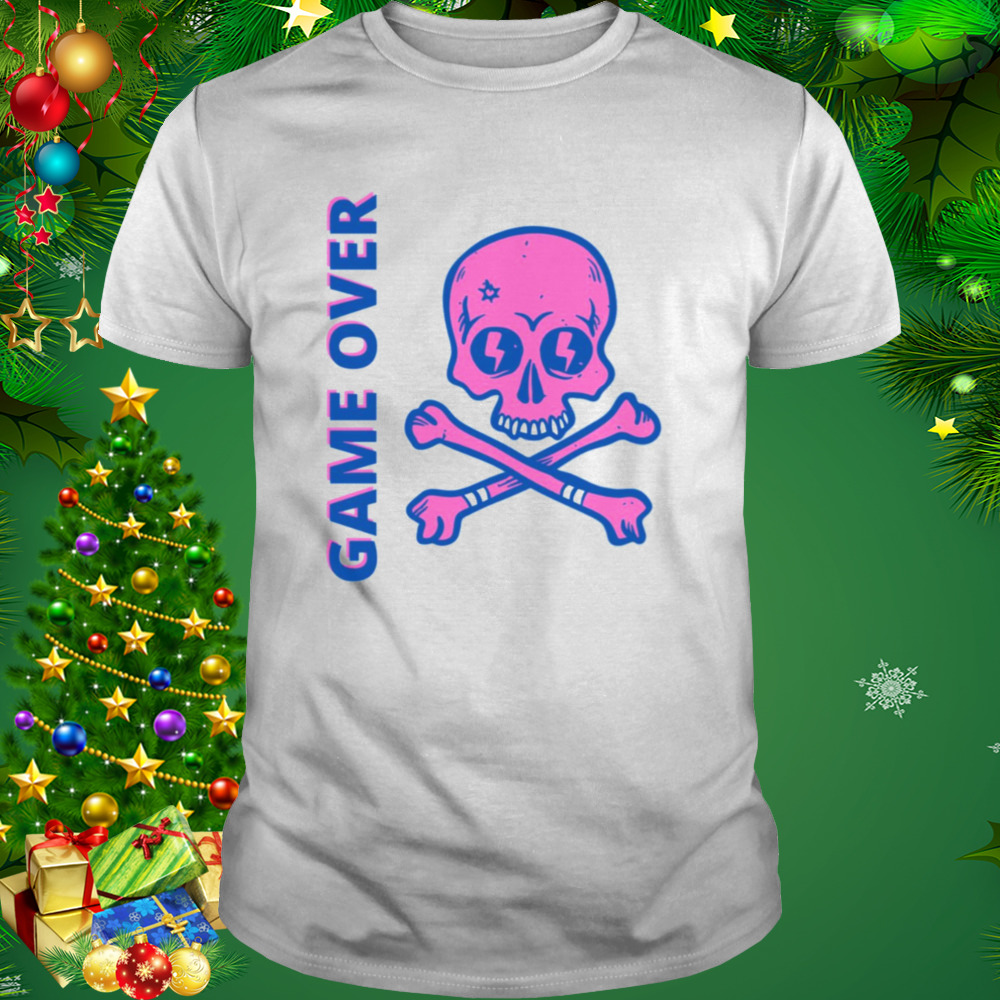 Game Over Skull And Bones shirt 1 Unisex shirt