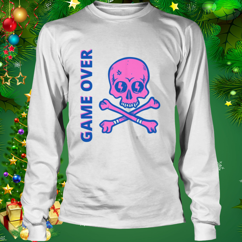 Game Over Skull And Bones shirt 3 Longsleeve shirt