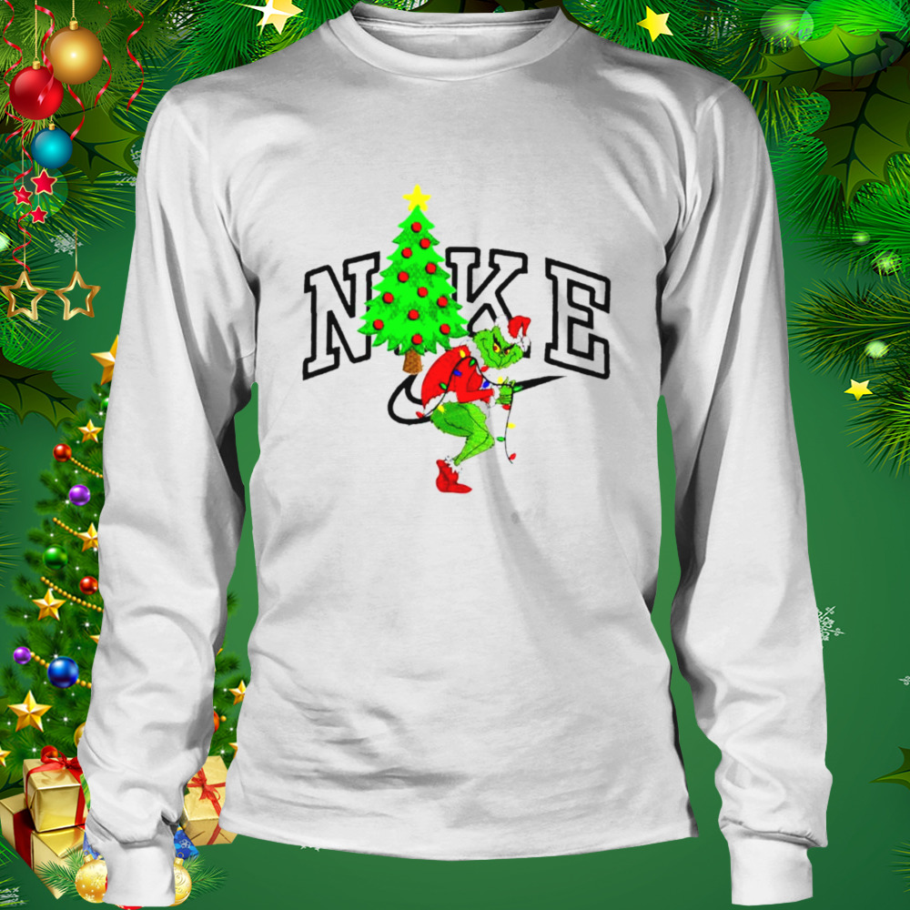 Grinch Nike Christmas shirt 3 Longsleeve shirt