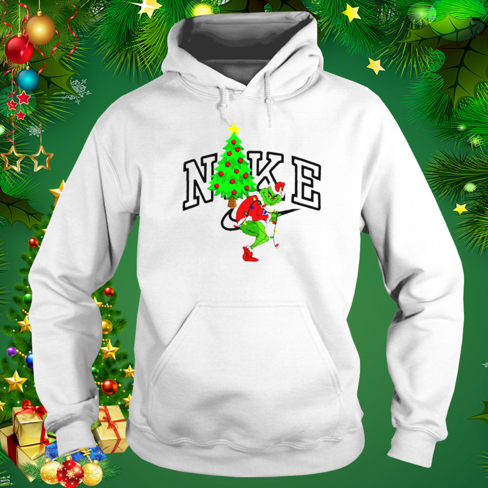 Grinch Nike Christmas shirt 5 Hoodie shirt