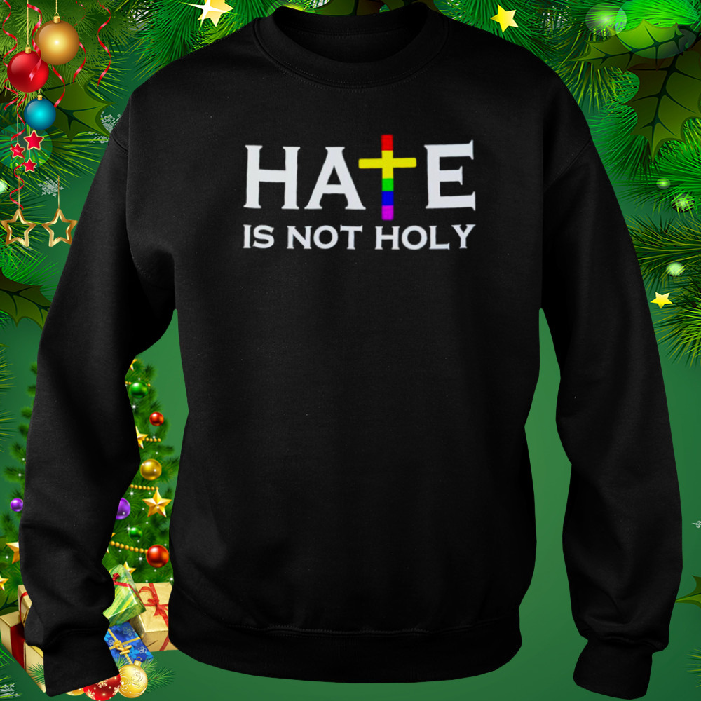 Hate is not holy shirt 4 Sweat tshirt