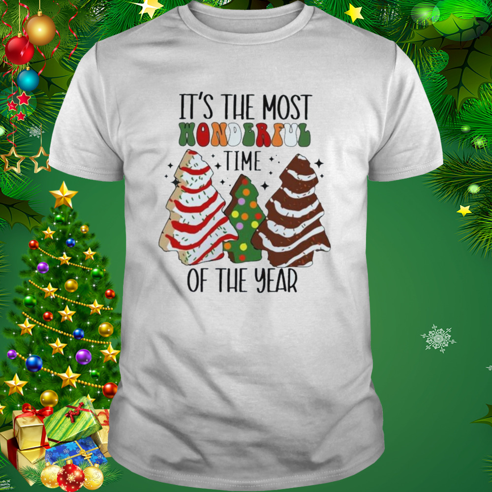It’s The Most Wonderful Time Of The Year Christmas Tree Cake shirt 1 Unisex shirt