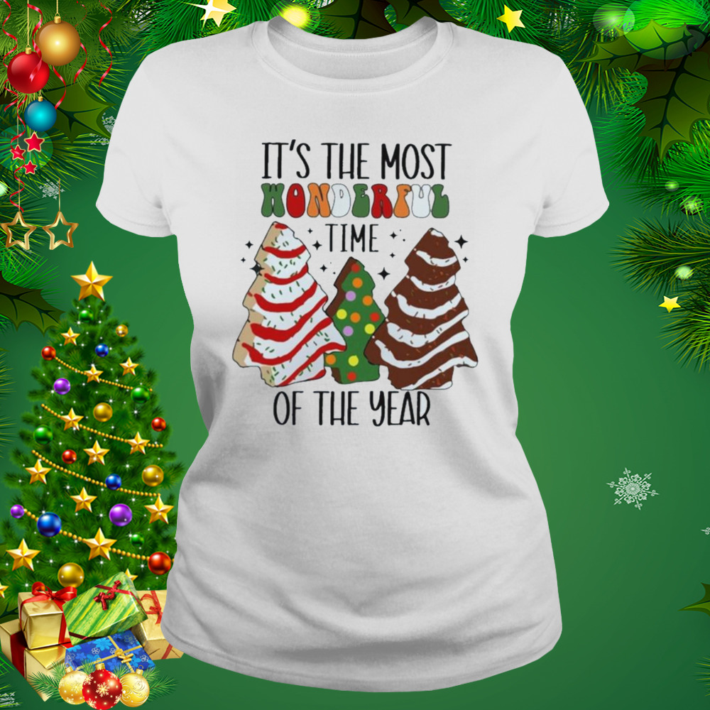 It’s The Most Wonderful Time Of The Year Christmas Tree Cake shirt 2 Women's shirt