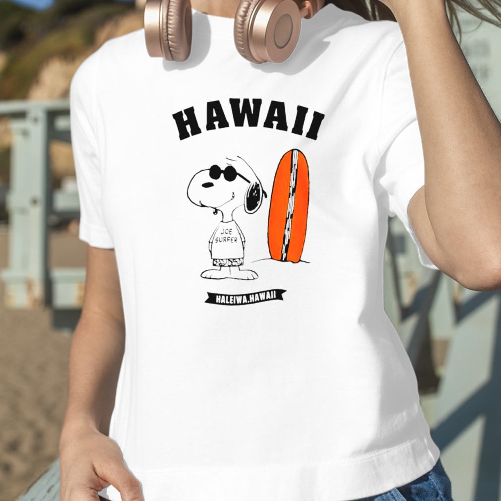 Joe Surfer Haleiwa Hawaii Snoopy Shirt