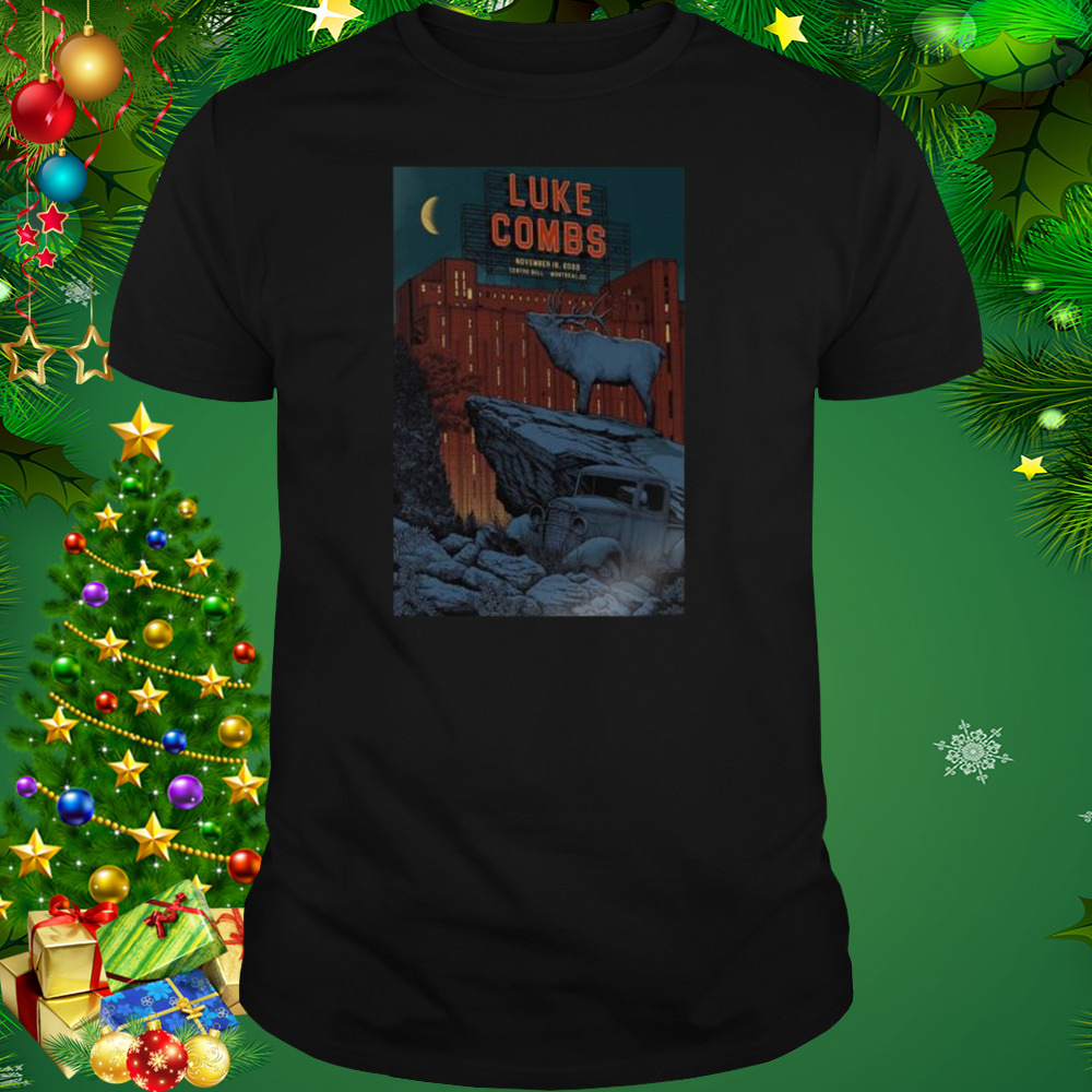 Luke combs montreal qc nov 18th 2022 centre bell qc shirt 1 Unisex tshirt