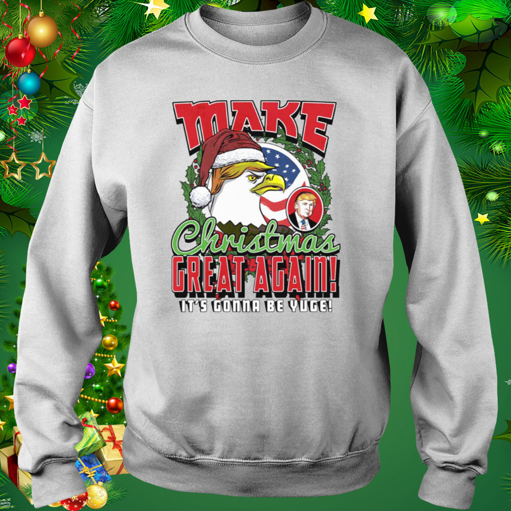 Make Christmas Great Again Xmas Eagle Trump Icon shirt 4 Sweat shirt